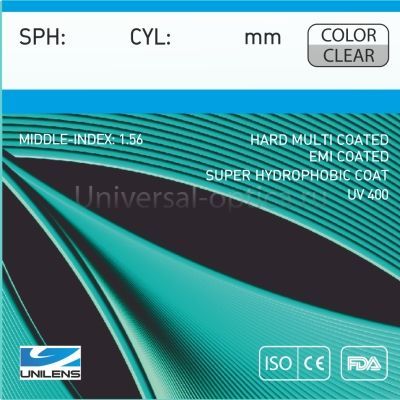 Линза пл. 1.56 HMC EMI UV Super UNILENS от Торгового дома Универсал || universal-optica.ru
