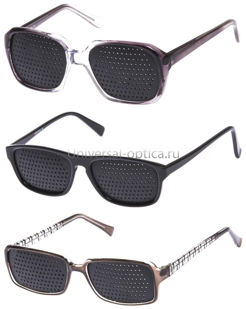 Очки-тренажеры  (перфорированные) полимерная (полимерная мужские) от Торгового дома Универсал || universal-optica.ru