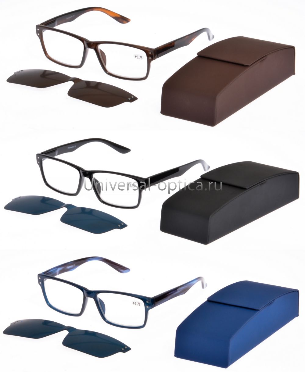 2326-14 очки корригирующие Panorama с клипоном в футляре от Торгового дома Универсал || universal-optica.ru
