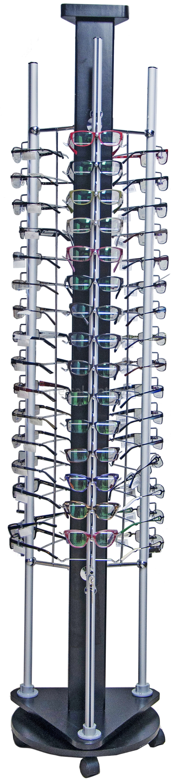 Стеллаж напольный S-13 (3х16 оправ + ключ) от Торгового дома Универсал || universal-optica.ru