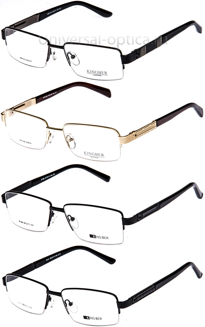Оправа металлическая Kingberс муж/полуобод от Торгового дома Универсал || universal-optica.ru