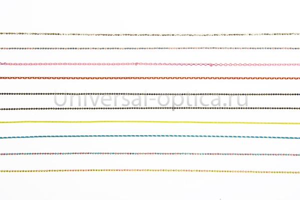 Цепочка 80 (металлическая, в ассортименте) (упаковка 10 шт) от Торгового дома Универсал || universal-optica.ru
