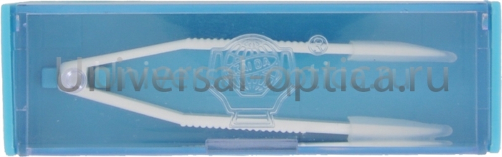 Пинцет 60 мм в ф-ре (упаковка 10 шт) белый PC-871 от Торгового дома Универсал || universal-optica.ru