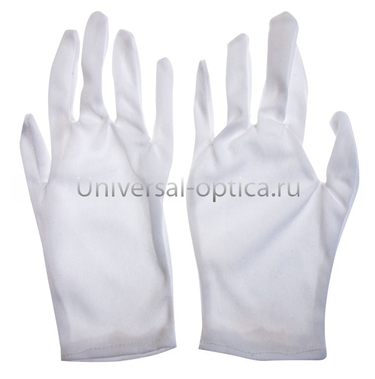 Перчатки  тканевые L белые от Торгового дома Универсал || universal-optica.ru