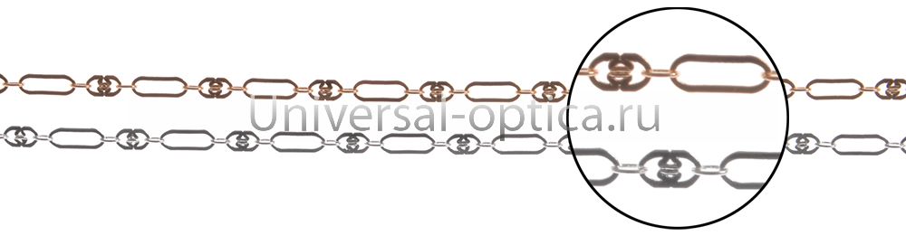 Цепочка металлическая в ассортименте (упаковка 10 шт) с плоским плетением-1 от Торгового дома Универсал || universal-optica.ru
