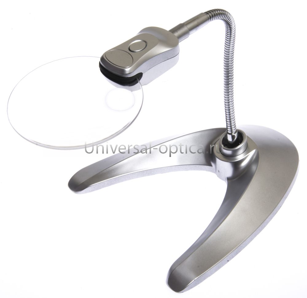 Лупа настольная d.107 (х2, х6) биф. с подсв. (5B-2) от Торгового дома Универсал || universal-optica.ru
