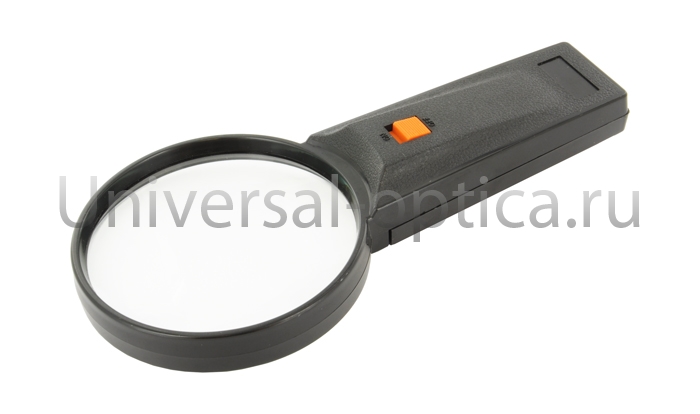 Лупа полимерная 26-75 (х3) с подсв. от Торгового дома Универсал || universal-optica.ru