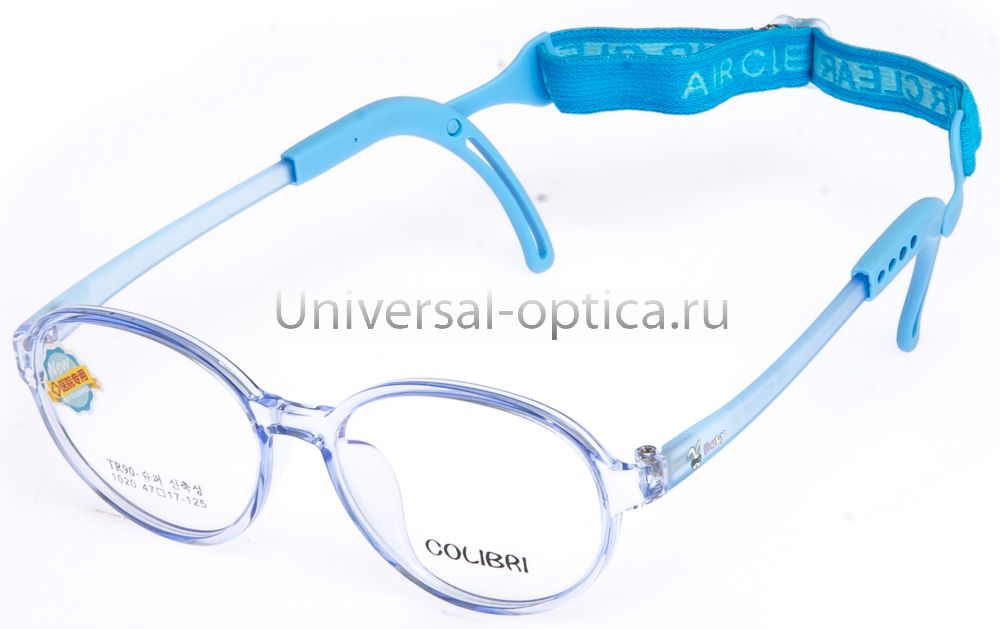Оправа детская пластиковая Colibri new 1020 col. 3 (гибкий заушн.) с резиночкой  от Торгового дома Универсал || universal-optica.ru