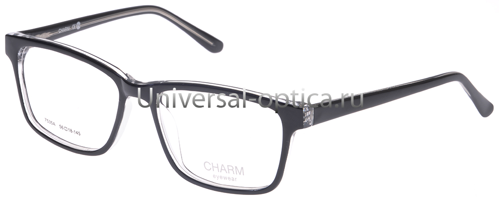 Оправа полимерная Charm 7535A col. BK/CRYSTAL от Торгового дома Универсал || universal-optica.ru