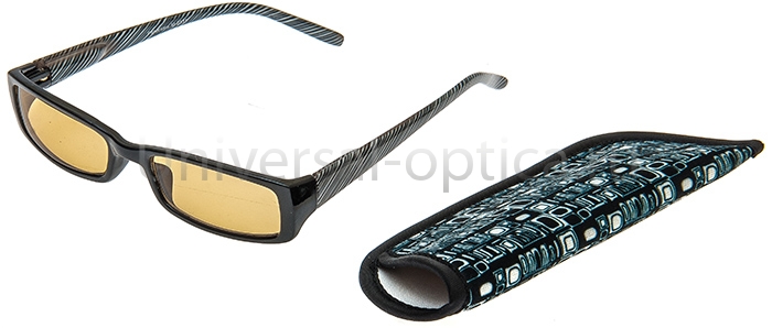 0331-4 очки для работы на комп. Panorama (меланин) в футляре 0.00 от Торгового дома Универсал || universal-optica.ru