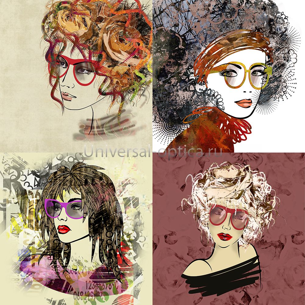 Салфетка из MF "УНИВЕРСАЛ" в индивидуальной упаковке (4шт.) Модницы (18*18см) Китай от Торгового дома Универсал || universal-optica.ru