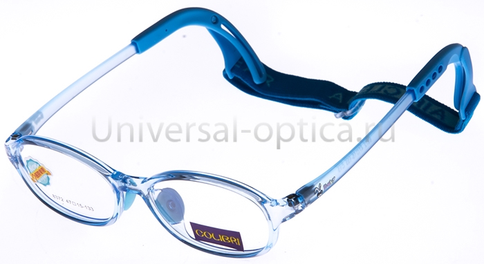 Оправа детская пластиковая Colibri new 8372 col. 13 (гибкий заушн.) с резиночкой  от Торгового дома Универсал || universal-optica.ru