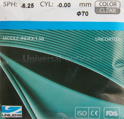 Линза полимерная 1.56 NC UNILENS от Торгового дома Универсал || universal-optica.ru