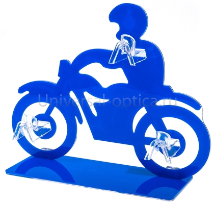 Подставка настольная CV18 "Мотоциклист" (на 3 оправы) c. 10 (230х300х95мм) от Торгового дома Универсал || universal-optica.ru