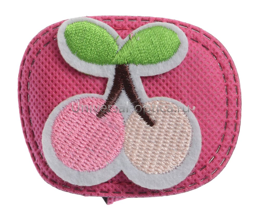 Тканевая накладка на очки (1 шт.) с вышивкой для девочки (левая) от Торгового дома Универсал || universal-optica.ru