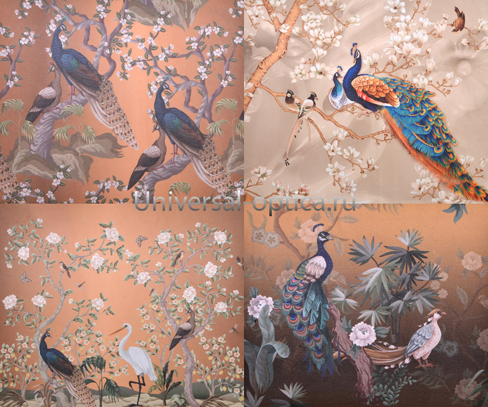 Салфетка из MF "УНИВЕРСАЛ" в индивидуальной упаковке (4шт.) Птицы-4 (15*18см) от Торгового дома Универсал || universal-optica.ru