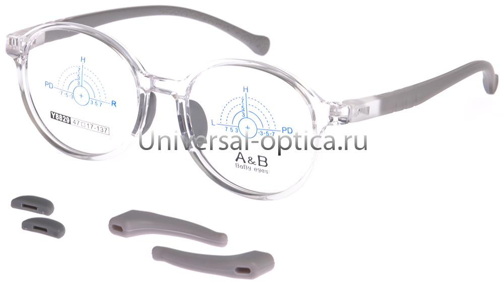 Оправа детская пластиковая A&B Y8829 col. 6 со стопперами от Торгового дома Универсал || universal-optica.ru
