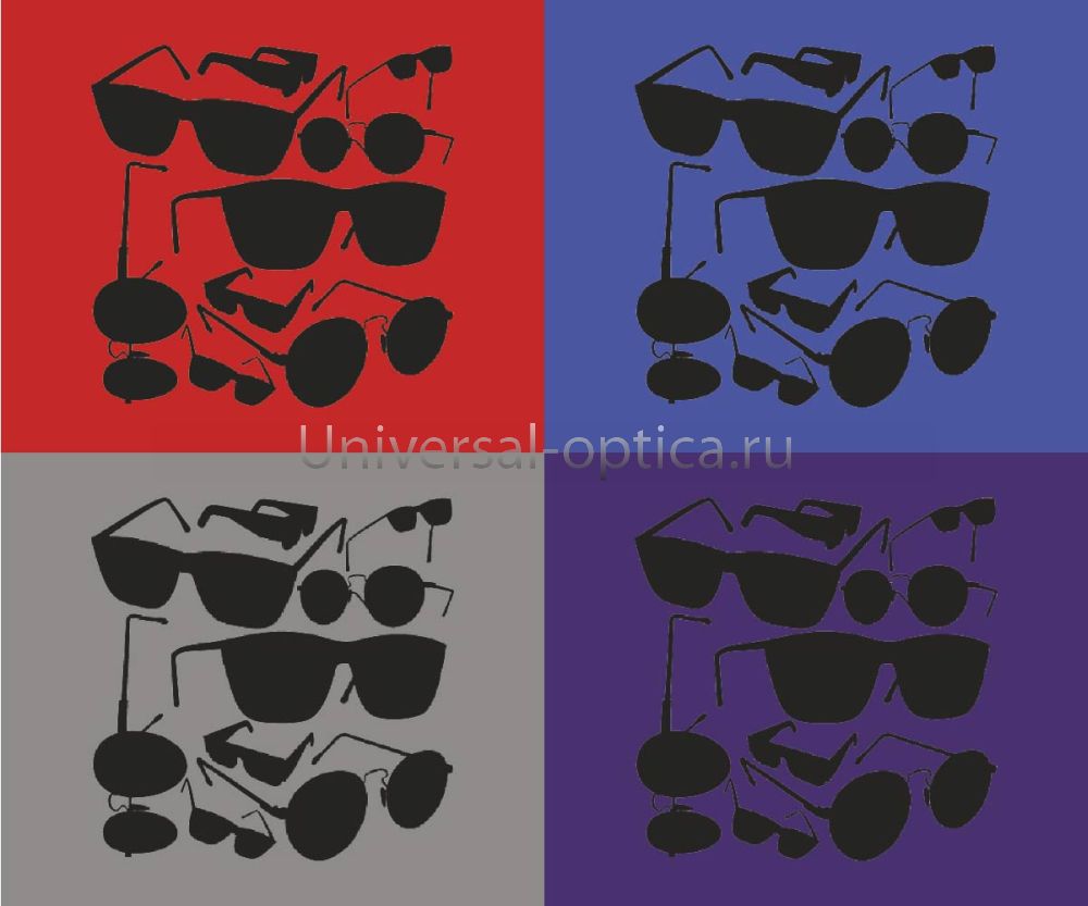 Салфетка из MF "УНИВЕРСАЛ" в ИУ (4шт.) Солнцезащитные очки (15*18см) Китай от Торгового дома Универсал || universal-optica.ru