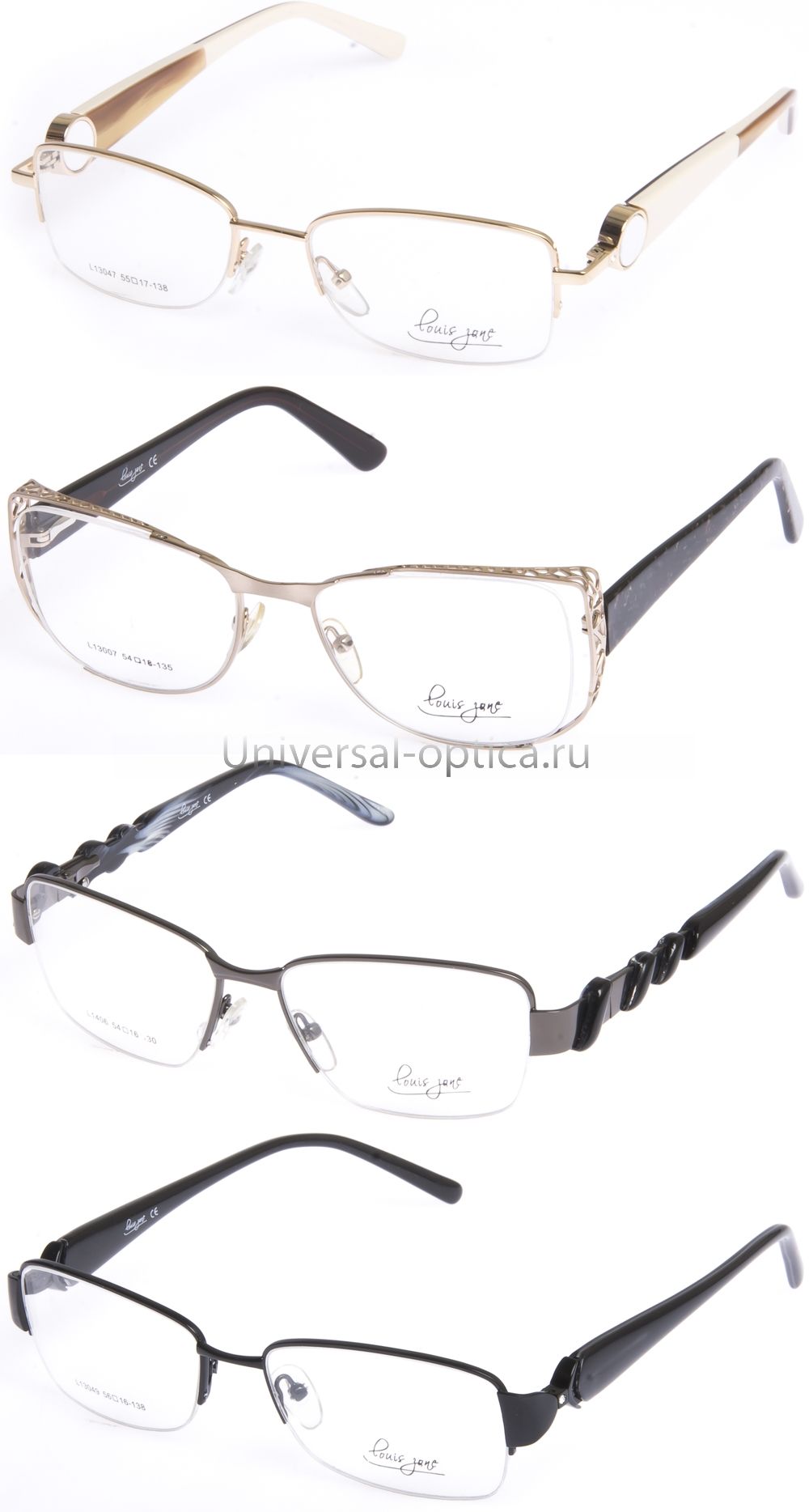 Оправа металлическая Louiszone-2 жен/полуобод от Торгового дома Универсал || universal-optica.ru
