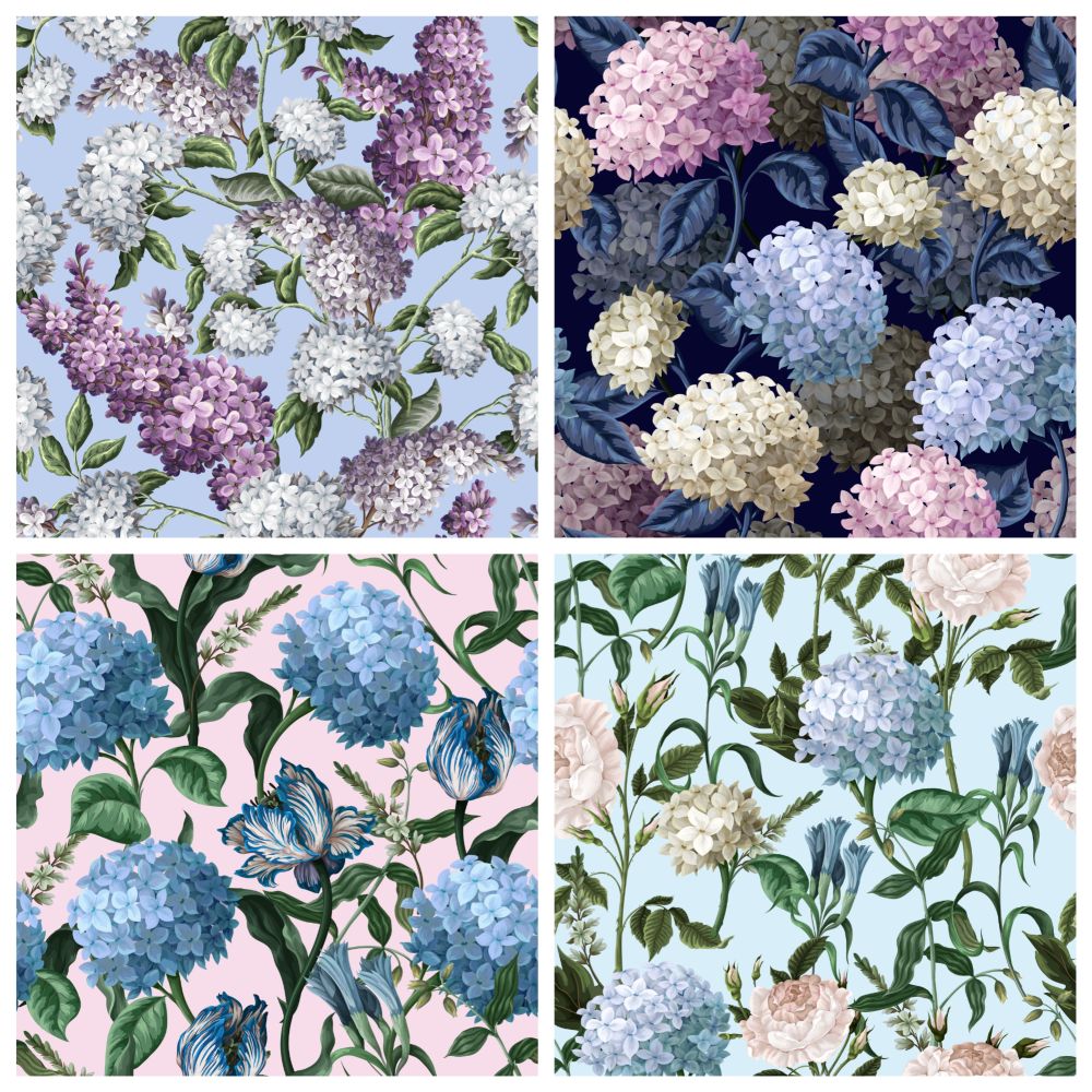 Салфетка из MF "УНИВЕРСАЛ" в индивидуальной упаковке (4шт.) Цветы-9 (15*18см) от Торгового дома Универсал || universal-optica.ru