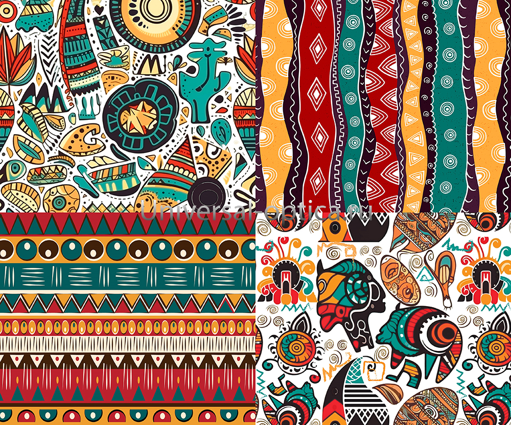 Салфетка из MF "УНИВЕРСАЛ" в индивидуальной упаковке (4шт.) Африка (15*18см) от Торгового дома Универсал || universal-optica.ru