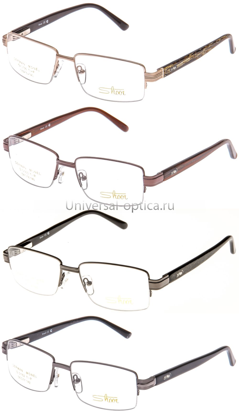 Оправа мет. Shoor муж/полуобод от Торгового дома Универсал || universal-optica.ru