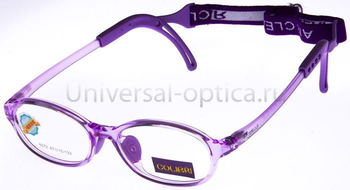 Оправа детская пластиковая Colibri new 8372 col. 8 (гибкий заушн.) с резиночкой  от Торгового дома Универсал || universal-optica.ru