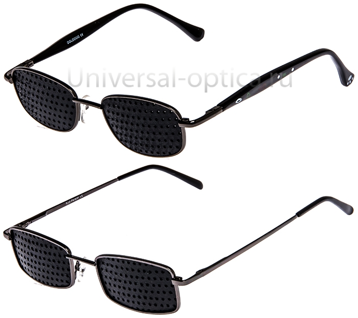 Очки-тренажеры  (перфорированные) металлическая (металлическая детские) от Торгового дома Универсал || universal-optica.ru