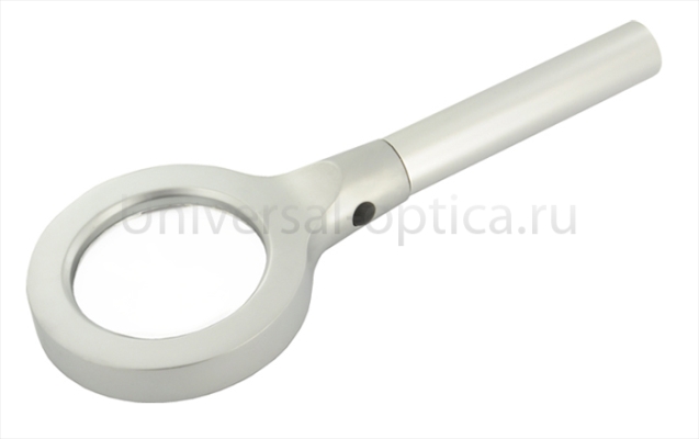 Лупа металлическая 18-55 (х4) с подсв. от Торгового дома Универсал || universal-optica.ru