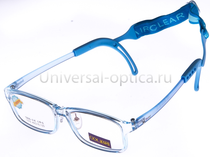 Оправа детская пластиковая Colibri new 1076 col. 3 (гибкий заушн.) с резиночкой  от Торгового дома Универсал || universal-optica.ru