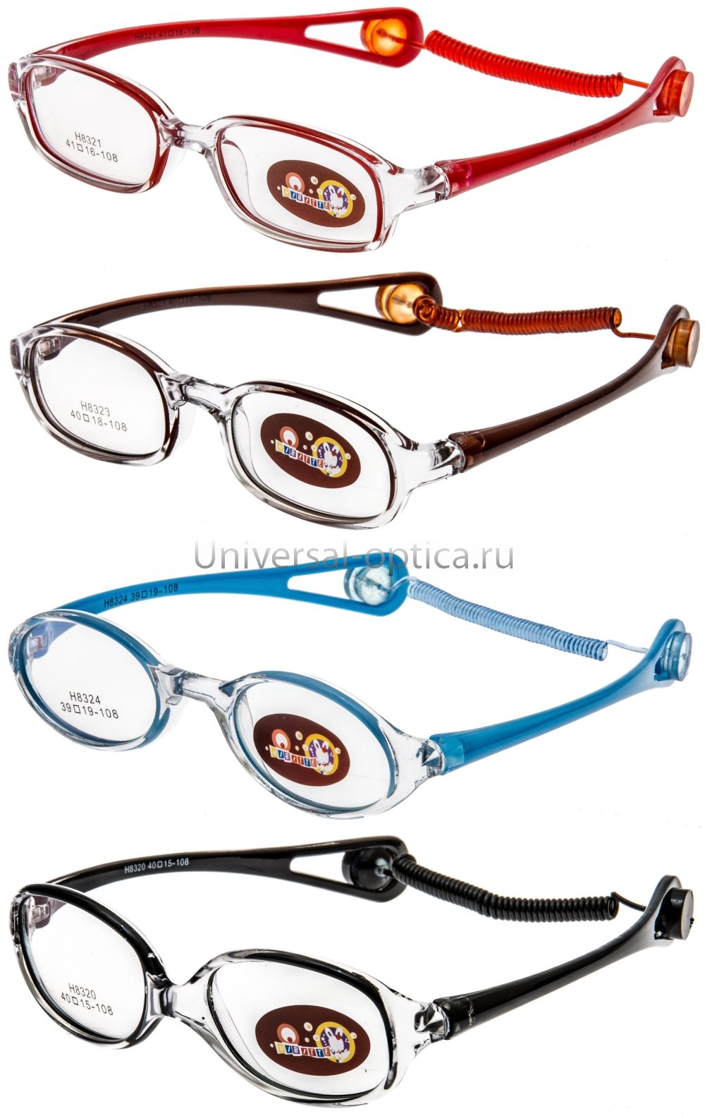 Оправа детская пластиковая Hibitte со шнурком-пружинкой от Торгового дома Универсал || universal-optica.ru