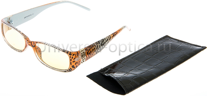 131-4 очки для работы на комп. Panorama (меланин) в футляре 0.00 от Торгового дома Универсал || universal-optica.ru