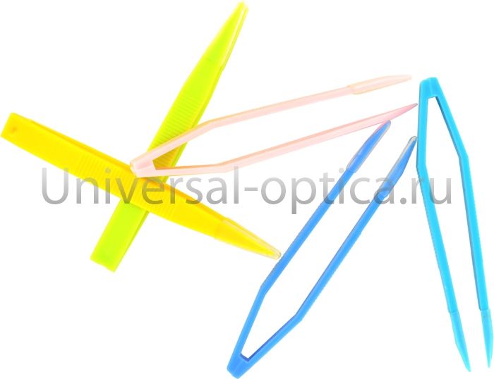 Пинцет 8 см (цветной), С-683/С (силик. наконеч.)(упаковка 10 шт.) от Торгового дома Универсал || universal-optica.ru