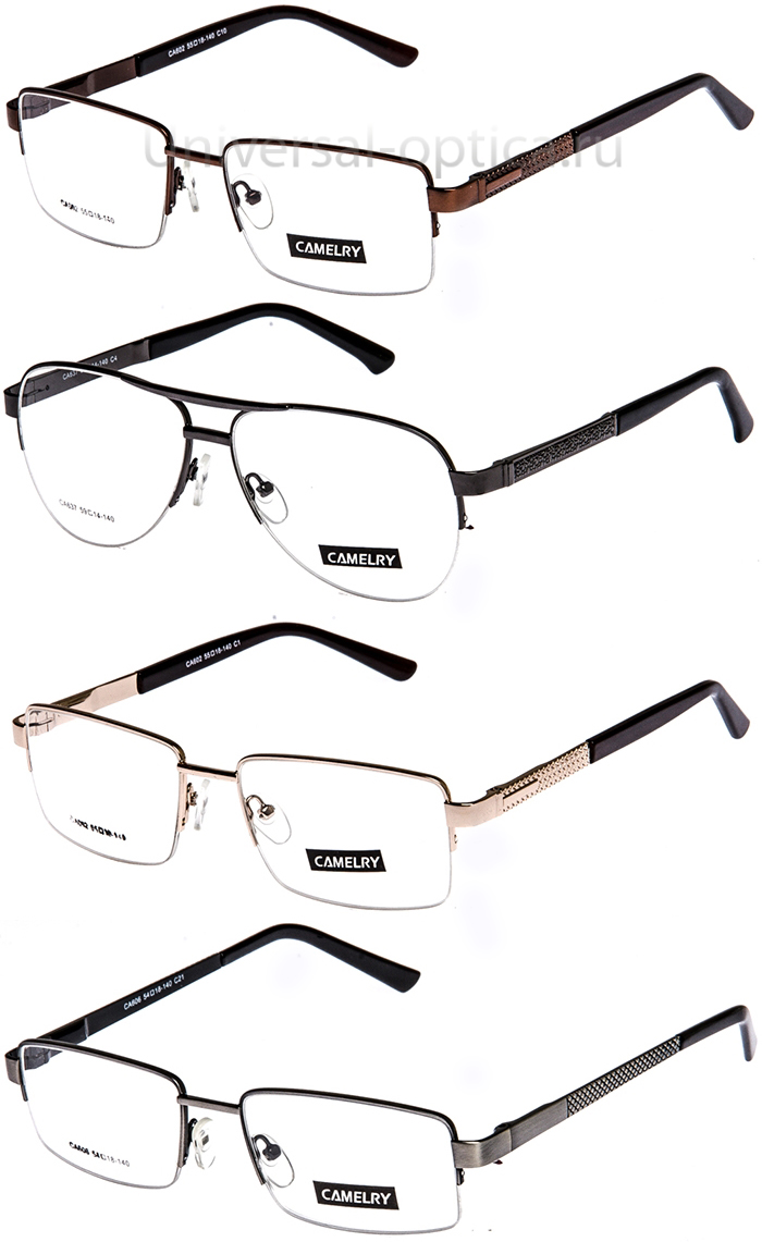 Оправа металлическая Camelry-3 муж/полуобод от Торгового дома Универсал || universal-optica.ru