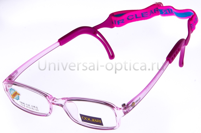 Оправа детская пластиковая Colibri new 1018 col. 1 (гибкий заушн.) с резиночкой от Торгового дома Универсал || universal-optica.ru