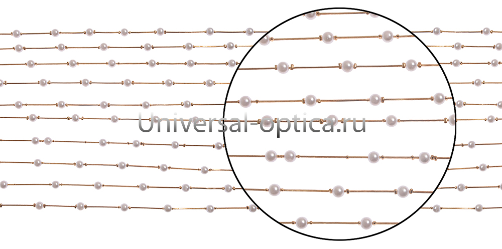 Цепочка металлическая в ассортименте (упаковка 10 шт) жемчужная нить-1 от Торгового дома Универсал || universal-optica.ru