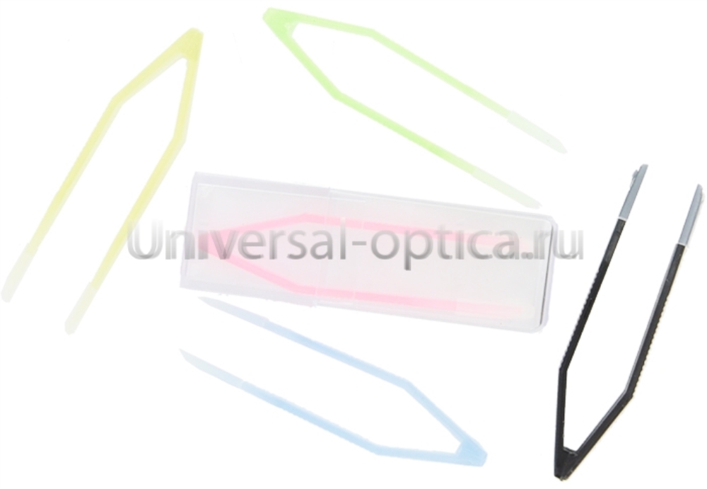 Пинцет 60 мм в ф-ре (упаковка 10 шт) цветной C-002 от Торгового дома Универсал || universal-optica.ru