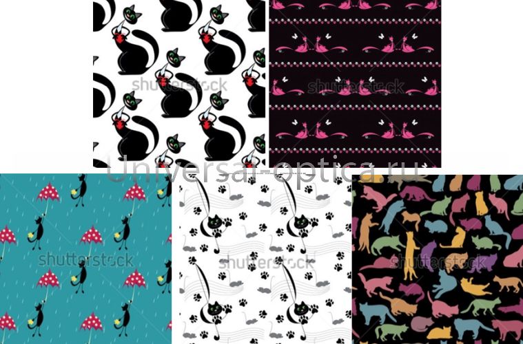 Салфетка из MF "УНИВЕРСАЛ" в индивидуальной упаковке (5шт.) Кошачий вальс-2 (15*18см) Китай от Торгового дома Универсал || universal-optica.ru