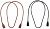 Шнурок для очков силиконовый (черный/коричневые (10 шт))
